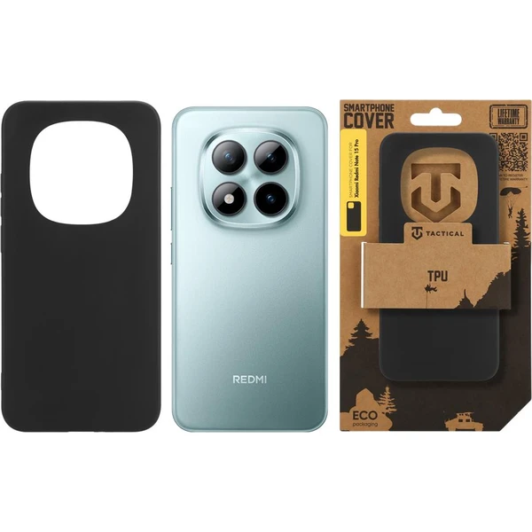 Taktický TPU kryt Xiaomi Redmi Note 15 Pro 4G/5G čierny - Puzdra - Obrázok e392bdc463894c9586592bf70daa3a5e