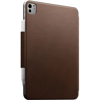 Nomad Leather Folio, hnedý Nomad leather - iPad Pro 11" M4 - Puzdra