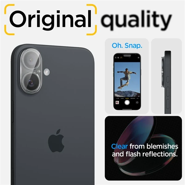 Spigen Glass tR Optik sada skiel iPhone 16/16 Plus číra (2-pack) - Ochranné fólie a sklo - Obrázok e3a7a37223654bfe8219eee7f004e823