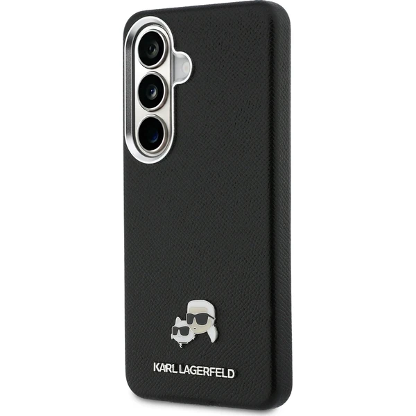 Karl Lagerfeld kožený kryt K&CH Heads Magnetic pre Samsung Galaxy S26 čierny - Puzdra - Obrázok e3ceed6d7aa4484eb7cf468554a31ac4
