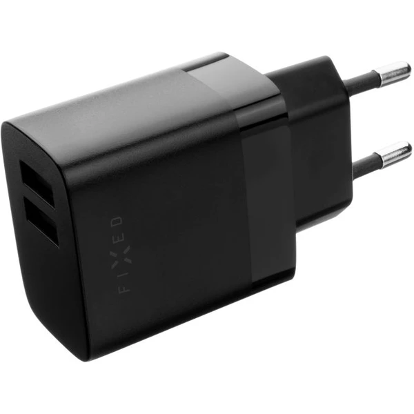 FIXED nabíjačka s USB-A/USB-C káblom, 1 m, 17W, čierna - Nabíjačky - Obrázok e3e4efdcb9bc49778e8d531277cf9d0d