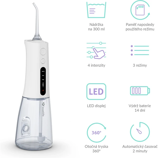 TrueLife AquaFloss Compact L100 - Ústne sprchy - Obrázok e3ee039dcda44fdcb0b09c190fedc0e2