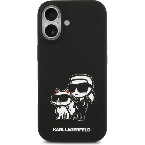 Karl Lagerfeld Liquid Silicone K&CH Sketch MagSafe kryt iPhone 17 čierny - Puzdra - Obrázok e40d3c5a3f2e46d6b1421def82395516
