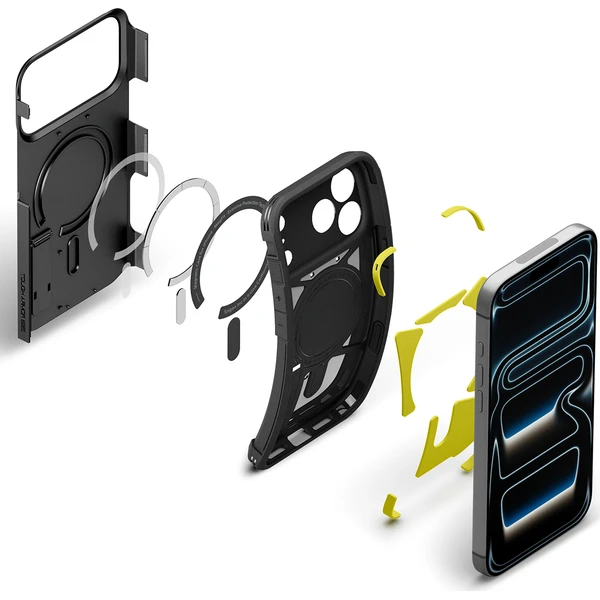 Spigen Tough Armor T MagSafe kryt iPhone 18 Pro Max/17 Pro Max čierny - Puzdra - Obrázok e42164990b5e4e76b6993ed8aa1b9f36