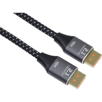 PremiumCord DisplayPort 2.1/DisplayPort 2.1 kábel 16K 1,5m čierny/biely - Káble a redukcie