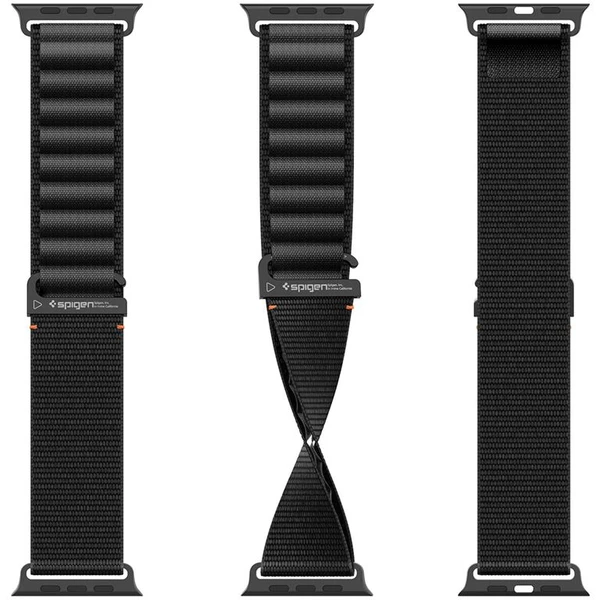 Spigen Fabric Band (hook) remienok Apple Watch 49/46/45/44mm čierny - Remienky - Obrázok e43e19f20a424a48855ec92140ec297f