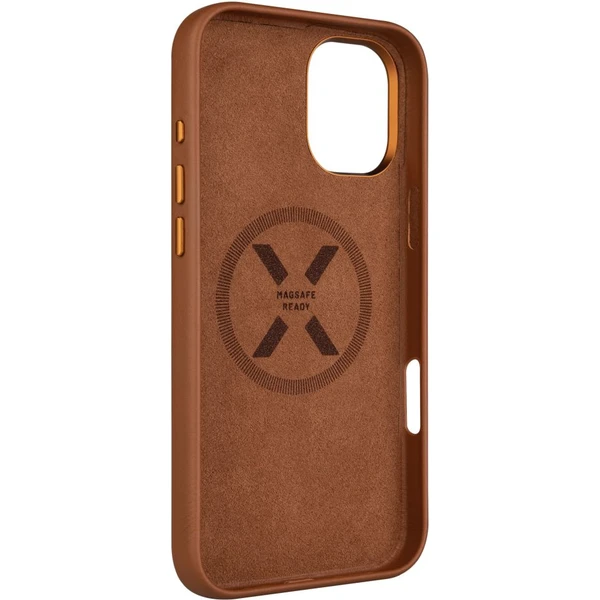 FIXED MagLeather kožený kryt s MagSafe Apple iPhone 16 Plus hnedý - Puzdra - Obrázok e44d34af1a2445e3853e9a9859435209