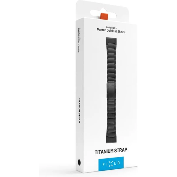 FIXED Titanium Strap titánový remienok Garmin QuickFit 26mm, čierny - Remienky - Obrázok e470b88f37944e7ab6c81c41ea15078a