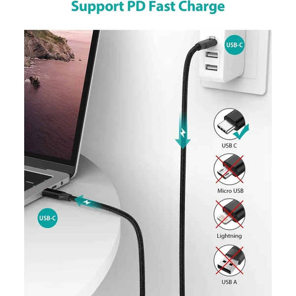 PremiumCord USB-C/USB-C napájací kábel 240W 1m čierny - Káble a redukcie - Obrázok e49b6576fd164a9cb9e86264217a518c