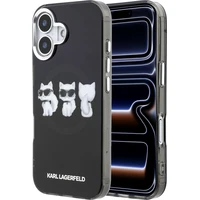 Karl Lagerfeld IML Choupette Trio Watercolor MagSafe kryt iPhone 17 čierny - Puzdra