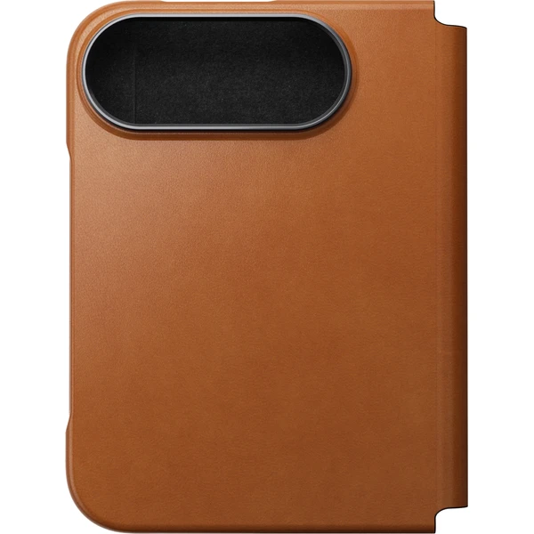 Nomad Traditional Leather Folio (Horween) MagSafe kožené puzdro iPhone 18 Fold sedlová hnedá - Puzdra - Obrázok e4c3de4ea4044c05bde7987195d356b5