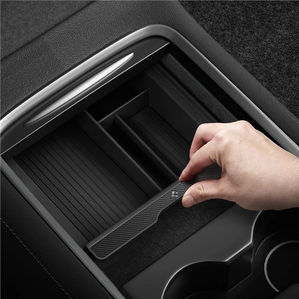 Spigen Center Console Organizer Tesla Model Y/3 čierny - Vychytávky - Obrázok e4ca2cc5616c404291efec8f0c58189d