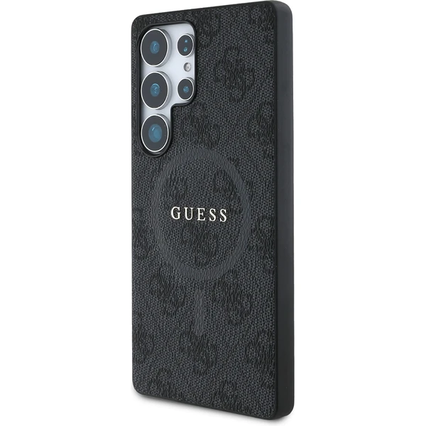 Guess PU Leather 4G Colored Ring MagSafe kryt Samsung Galaxy S25 Ultra čierny - Puzdra - Obrázok e4d173a889cf4be884dd4042ab6d142d