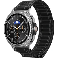 Spigen Fabric Band remienok (suchý zips) Samsung Galaxy Watch8 46/44/40mm čierny - Remienky