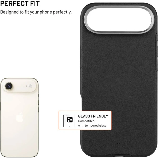 FIXED MagLeather kožený kryt s MagSafe Apple iPhone Air čierny - Puzdra - Obrázok e506554e4e984d40a6b6f2dbe950c173