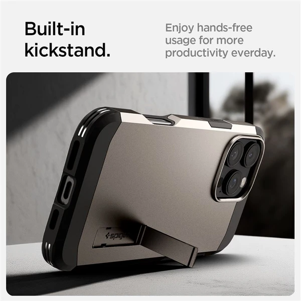 Spigen Tough Armor MagSafe kryt iPhone 16 Pro Max gunmetal - Puzdra - Obrázok e50edb6aa0c84781a4e865d6825cda22