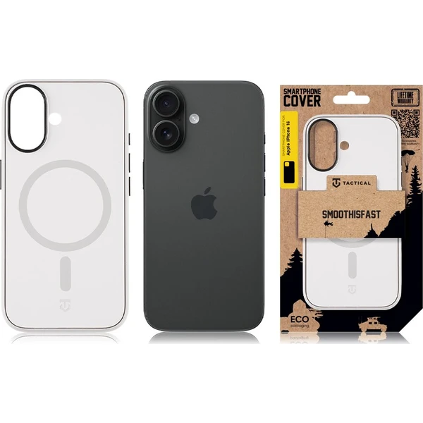 Tactical MagForce SmoothIsFast kryt Apple iPhone 16 biely - Puzdra - Obrázok e50fb6b09edc4e90b9869392ac17ea25