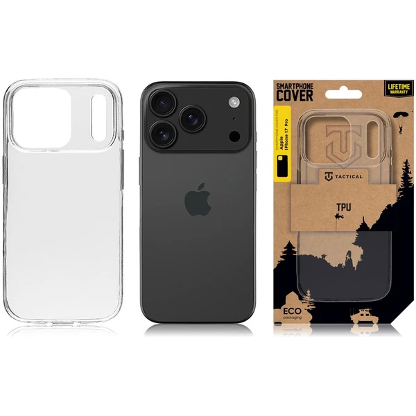 Tactical TPU kryt Apple iPhone 17 Pro číry - Puzdra - Obrázok e5112cbc6a5d4f71bd86d36a748037e2