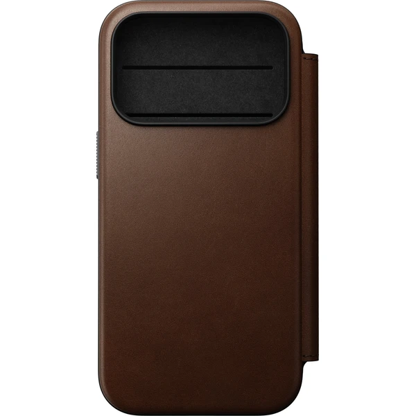 Nomad Modern Leather Folio MagSafe kožené puzdro iPhone 18 Pro Brown - Puzdra - Obrázok e51b55d484da4fdcb182eb8783c2dab3