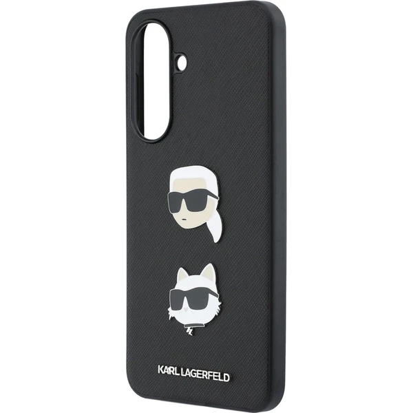 Karl Lagerfeld Liquid Silicone Metal Karl and Choupette kryt Samsung Galaxy A37 čierny - Puzdra - Obrázok e5353025aba645cebb75f5c66c3c28f1