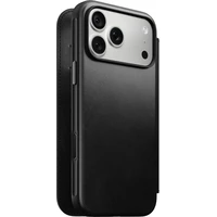 Nomad Modern Leather Folio (Horween) MagSafe kožené puzdro iPhone 17 Pro Max/18 Pro Max Black - Puzdra