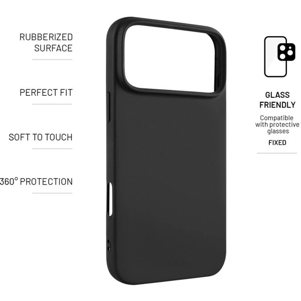 FIXED Story silikónový kryt Apple iPhone 17 Pro Max čierny - Puzdra - Obrázok e545adcda446439b9a76e3d2c70693ee