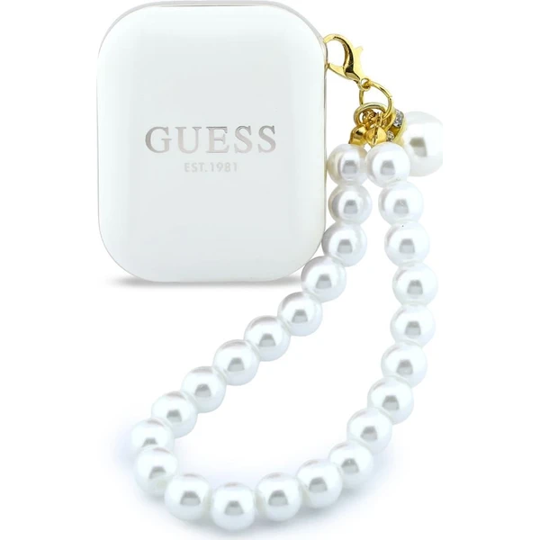 Guess Pearl Strap TWS Bezdrôtové Slúchadlá White - Slúchadlá - Obrázok e576064350244552990dcc1a282248bf