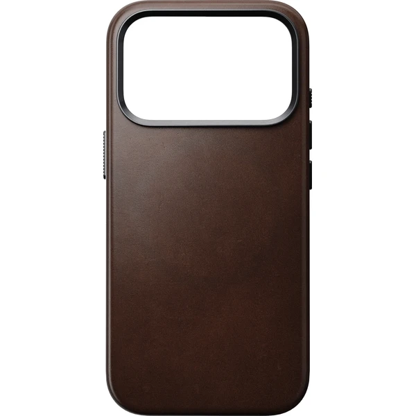 Nomad Traditional Leather (Horween) MagSafe kožený kryt iPhone 17 Pro/18 Pro Rustic Brown - Puzdra - Obrázok e582286f74314cf08dc3ecd59f773025