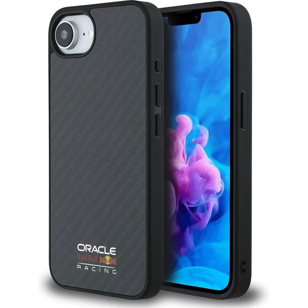 Oracle Red Bull Racing Karbónový lesklý logo MagSafe kryt iPhone 17e/16e čierny - Puzdra - Hlavný obrázok