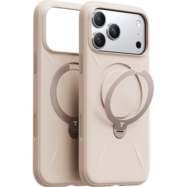 E-shop Torras Ostand Q3 Silikónový MagSafe kryt iPhone 17 Pro Max desert gold
