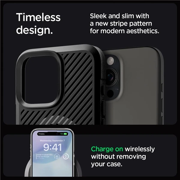 Spigen Core Armor MagSafe kryt iPhone 16 Pro matte black - Puzdra - Obrázok e5a2b4c6a7a64962b0228faeda48052b