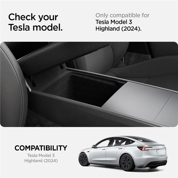 Spigen Armrest Console organizér Tesla Model 3 2024 čierny - Vychytávky - Obrázok e5b6d6006fc5495f9f491340efd22cdb