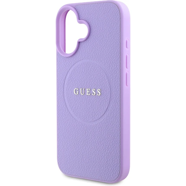 Guess PU Grained Classic Logo MagSafe kryt iPhone 16 fialový - Puzdra - Obrázok e5baabe728734653ad68f215e03a1205