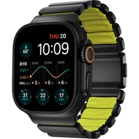 Nomad Stratos Band FKM remienok Apple Watch 45/46/49mm Black Titanium/Volt - Remienky