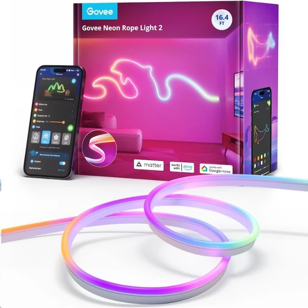 Govee Neon Rope Light 2 Matter ohybný LED pásik RGBIC, 5m - Inteligentné osvetlenie - Hlavný obrázok