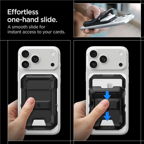Spigen Tough Armor Pro Wallet MagSafe peňaženka pre 5 kariet čierna - Peňaženky - Obrázok e5d2585708c246ccaf1d9647ac016fd7