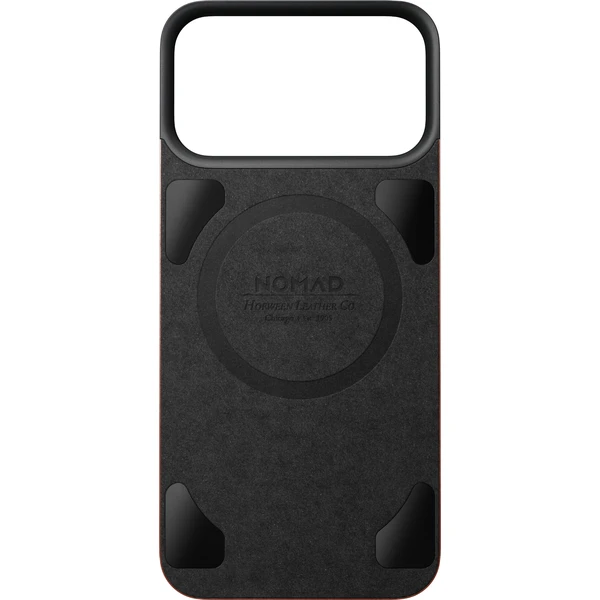 Nomad Magnetic Leather Back (Horween) MagSafe kožený kryt iPhone 17 Pro Max/18 Pro Max Olde Dublin - Puzdra - Obrázok e611abae29ff49089e829f397694c968