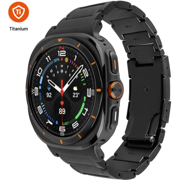 FIXED Titanium Strap remienok Samsung Galaxy Watch Ultra, čierny - Remienky - Hlavný obrázok