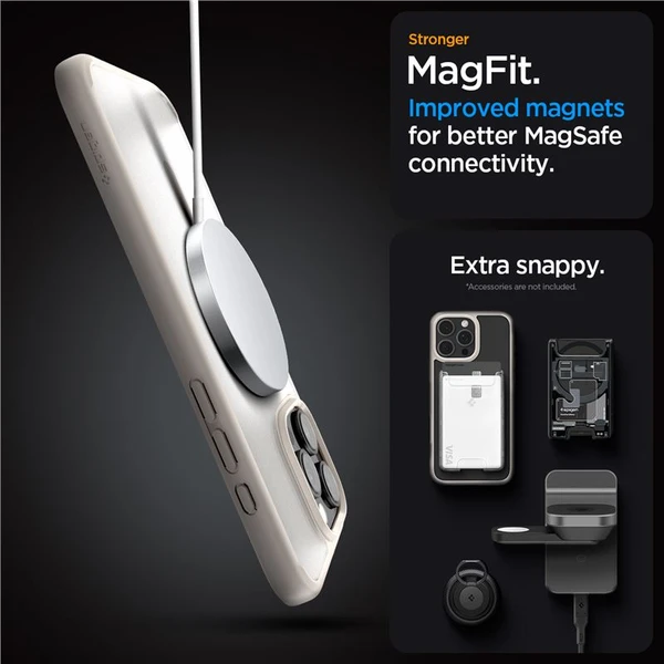 Spigen Ultra Hybrid MagSafe kryt iPhone 16 Pro frost natural titanium - Puzdra - Obrázok e64db7048428486492fc8b4e5591be52