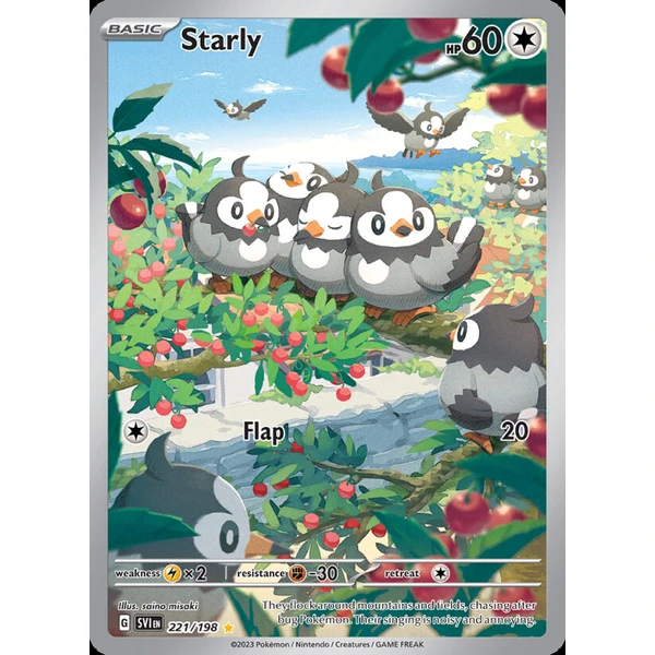 Starly (SVI 221) - Scarlet & Violet [Holo] - Kusové karty - Hlavný obrázok