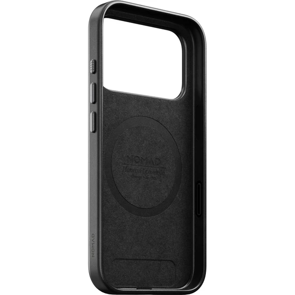 Nomad Traditional Leather (Horween) MagSafe kožený kryt iPhone 18 Pro Black - Puzdra - Obrázok e653257cbb3a486391e6ebfdcede4f3f