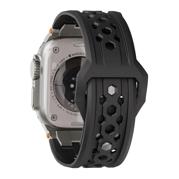 UAG Monarch Strap remienok Apple Watch 49/46/45/44/42mm čierny/titán - Remienky - Obrázok e655f23dbfa646af9e53a2de290ba61c