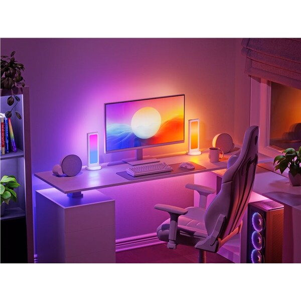 Nanoleaf Pegboard Desk Dock stolová dokovacia stanica biela - Inteligentné osvetlenie - Obrázok e6592ccf997e4c9e9bd3c2e4197b0fc7