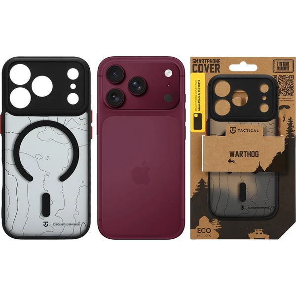 Tactical MagForce Warthog Kryt pro Apple iPhone 17 Pro/18 Pro Asphalt - Puzdra - Obrázok e6674d06fc7d44d1b77cc04b44bdeddf