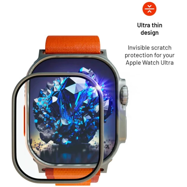 FIXED zafírové sklo pre Apple Watch Ultra s oceľovým rámčekom - Ochranné fólie a sklo - Obrázok e66fd393d9f646e79dc3b61783123a01