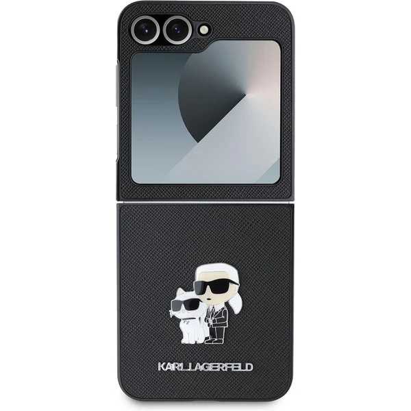 Karl Lagerfeld PU Saffiano Karl and Choupette kryt Samsung Galaxy Z Flip 6 čierny - Puzdra - Obrázok e678f5c696ae44fe92585a45d811ffb8
