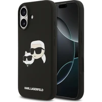 Karl Lagerfeld Liquid Silicone Double Heads MagSafe kryt iPhone 17 čierny - Puzdra