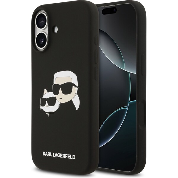 E-shop Karl Lagerfeld Liquid Silicone Double Heads MagSafe kryt iPhone 17 čierny