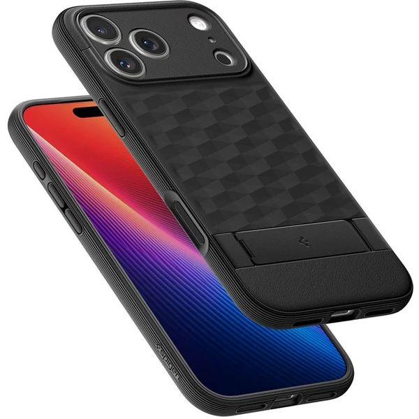 Spigen Parallax S MagSafe kryt iPhone 17 Pro Max matte black - Puzdra - Obrázok e6cede1b68754283a8e52b56e2bfa779