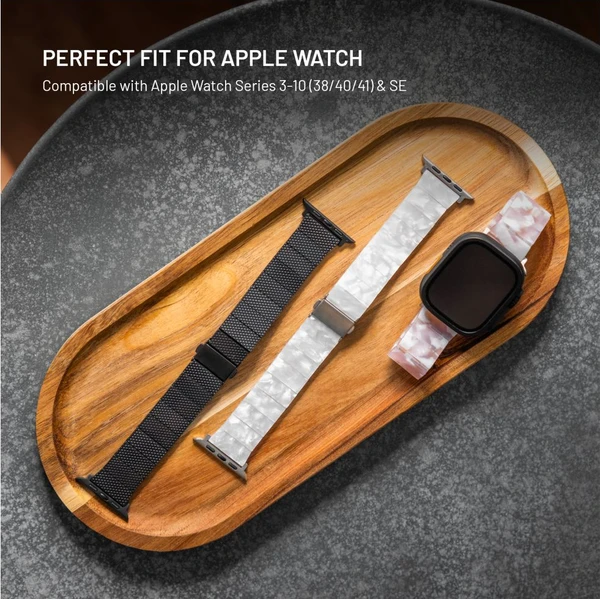 FIXED živicový remienok Apple Watch 38/40/41mm biely - Remienky - Obrázok e7108ab9e915402699832496a7f7042e